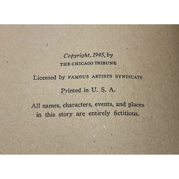 VTG DICK TRACY BOOK HARDCOVER 1945 DUSTJACKET MEETS THE NIGHT CRAWLER WHITMAN - Picture 3 of 9